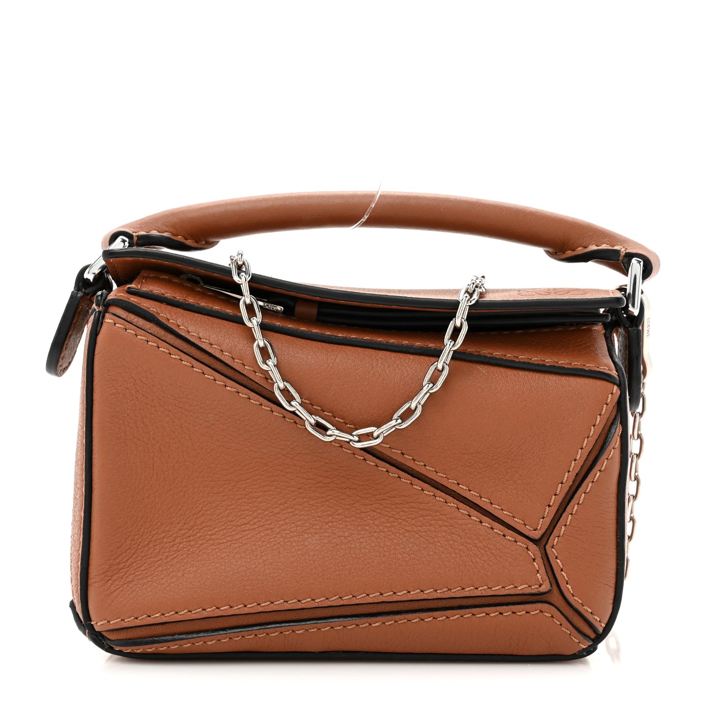 Calfskin Nano Puzzle Bag Tan