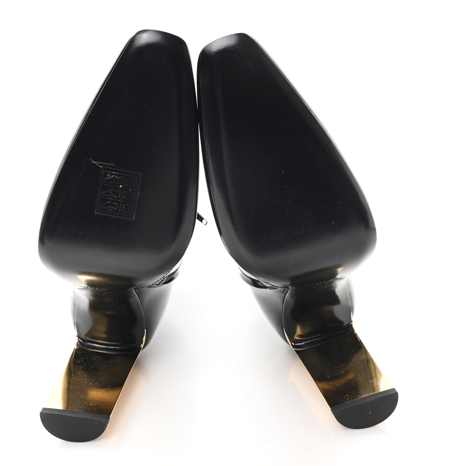 Saint Laurent Vitello Marilyn Auteuil 105 Ankle Zip Boots 38.5 Black 6 of 10