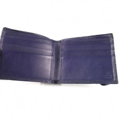 Gucci Guccissima Mens Bi-Fold Wallet Blue 6 of 8