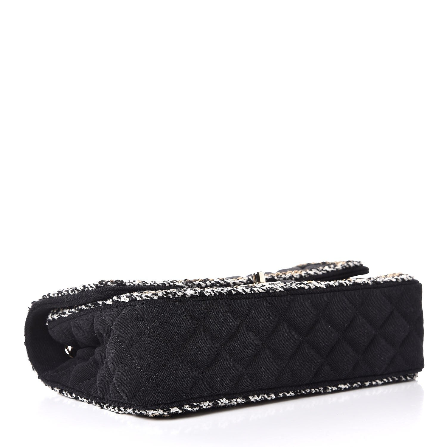 Chanel Denim Braided Medium Flap Bag Black 5 of 9