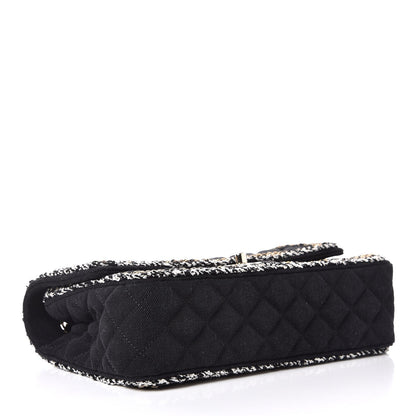 Chanel Denim Braided Medium Flap Bag Black 5 of 9