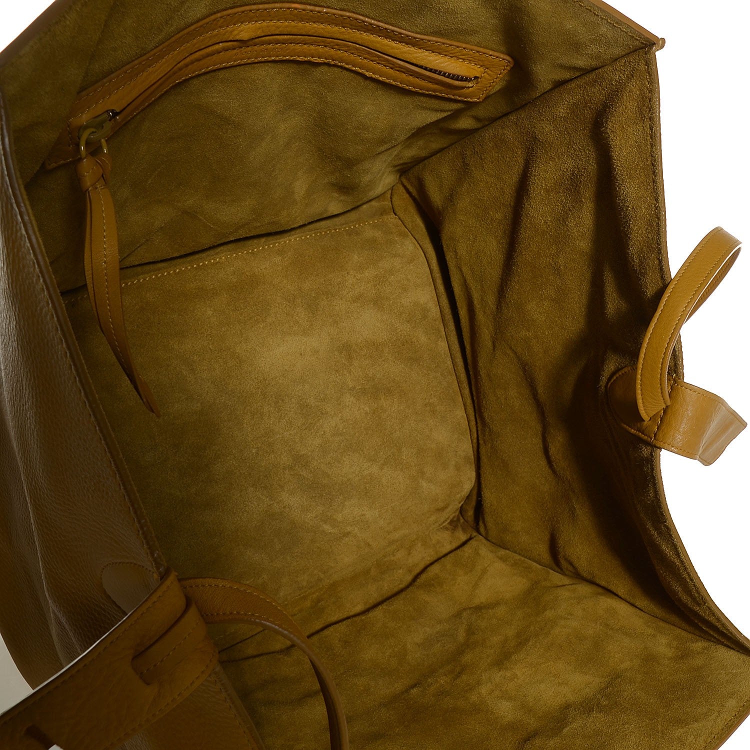 Celine Supple Calfskin Medium Phantom Luggage Curry 5 of 9