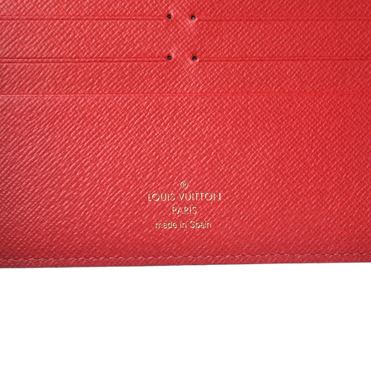 Louis Vuitton Damier Ebene Insolite Wallet Red 6 of 8