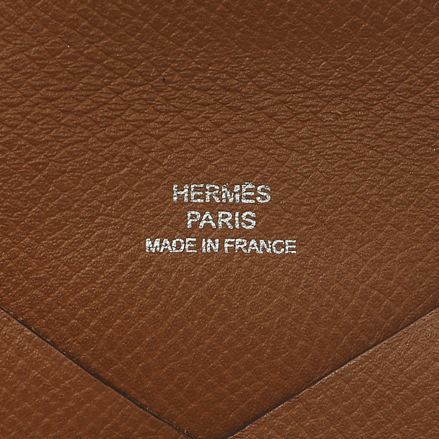 Hermes Epsom Calvi Card Case Gold 6 of 7
