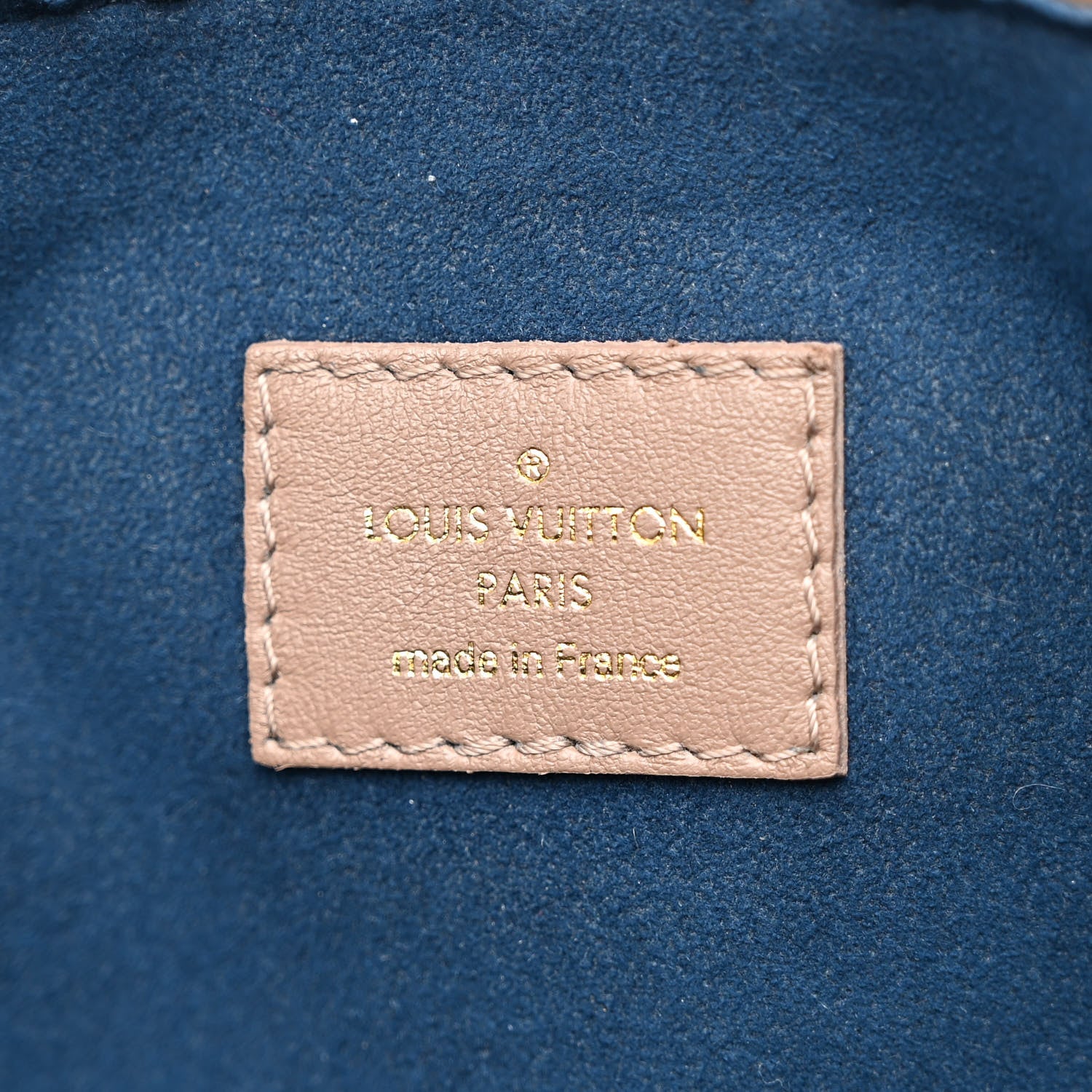 Louis Vuitton Lambskin Embossed Monogram Coussin MM Taupe 8 of 11