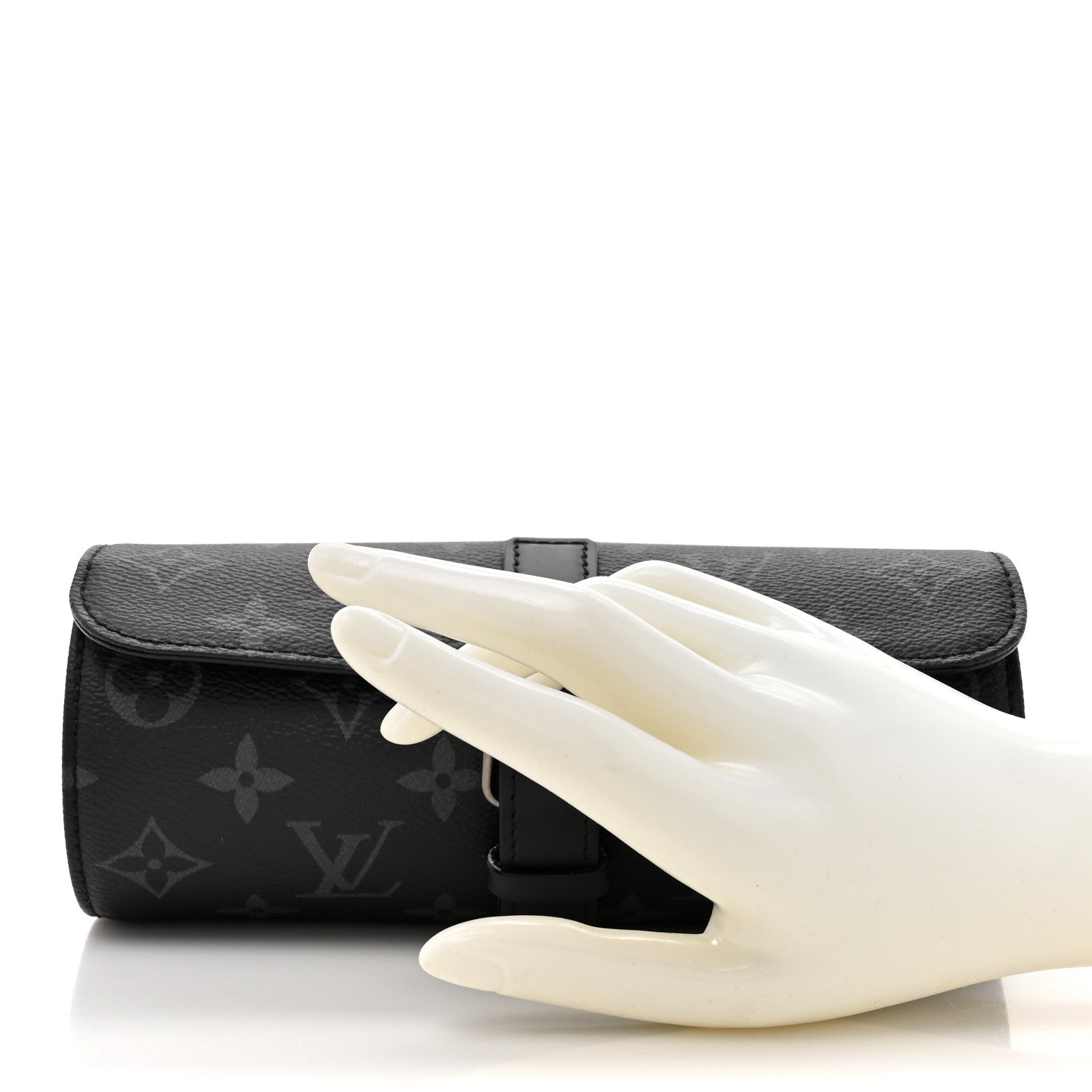 Louis Vuitton Monogram Eclipse 3 Watch Travel Case 2 of 7