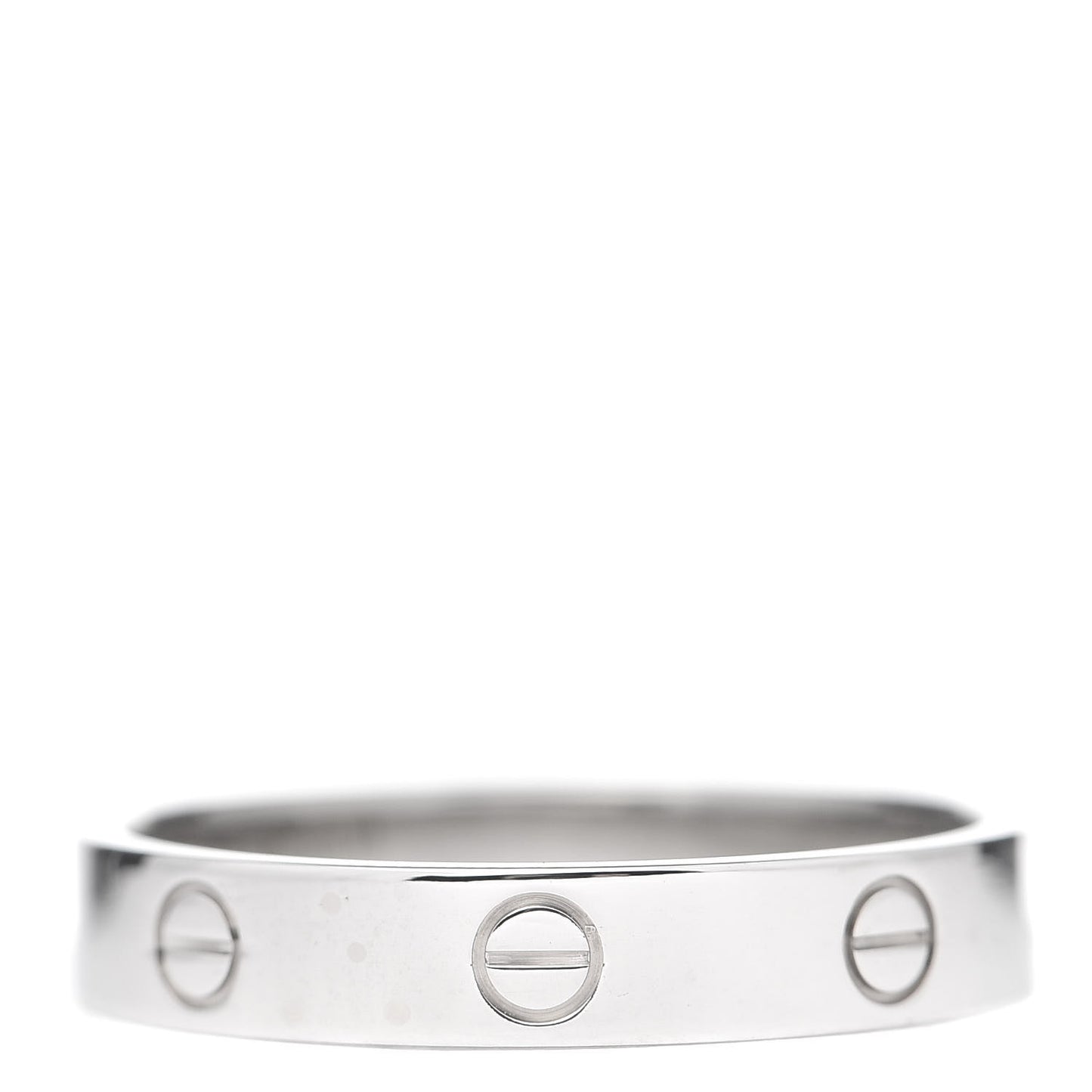18K White Gold 3.5mm LOVE Wedding Band Ring 61 9.5