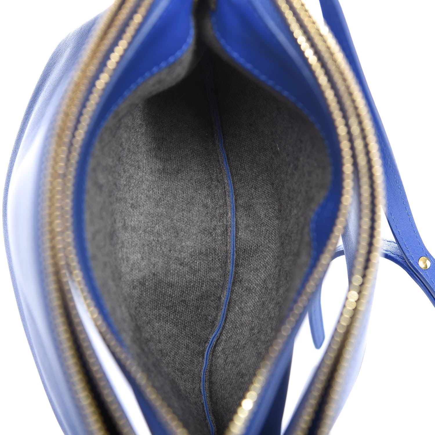 Celine Lambskin Small Trio Crossbody Bag Electric Blue 5 of 13