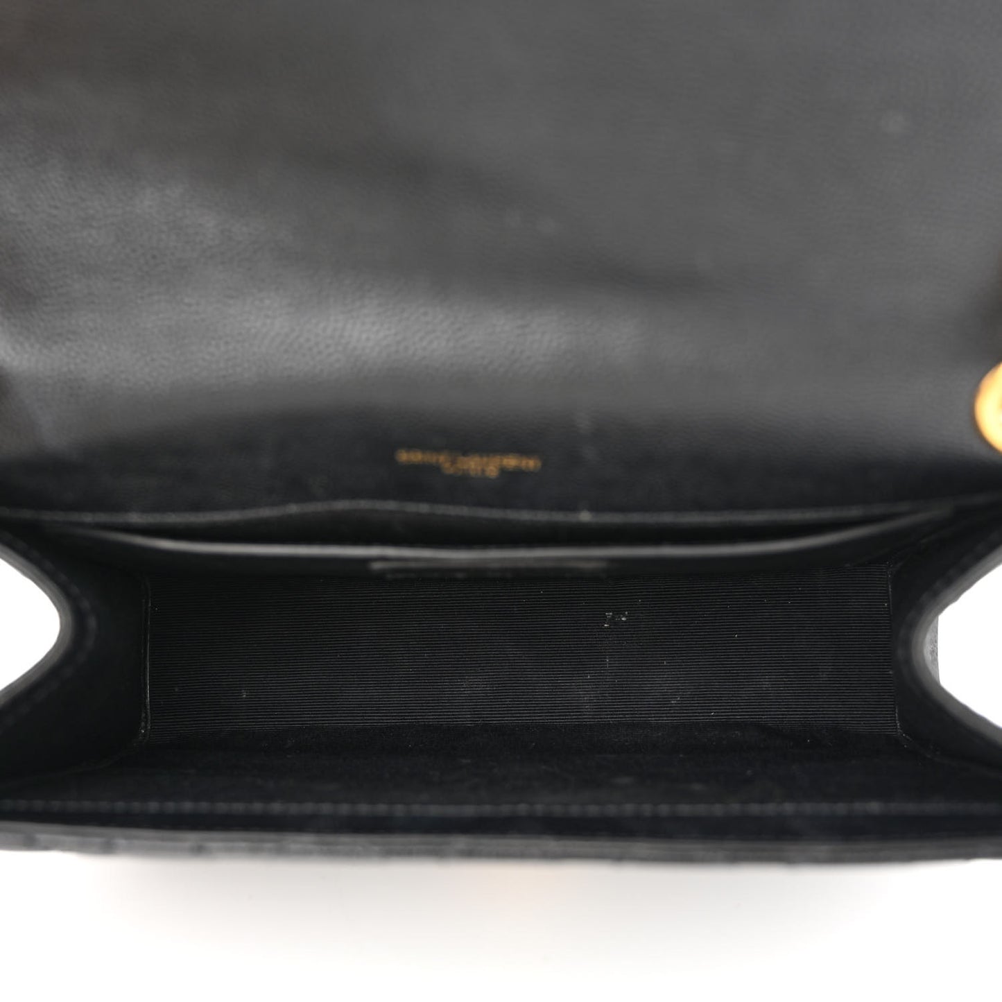 Grain De Poudre Textured Mixed Matelasse Triquilt Medium Monogram Satchel Black