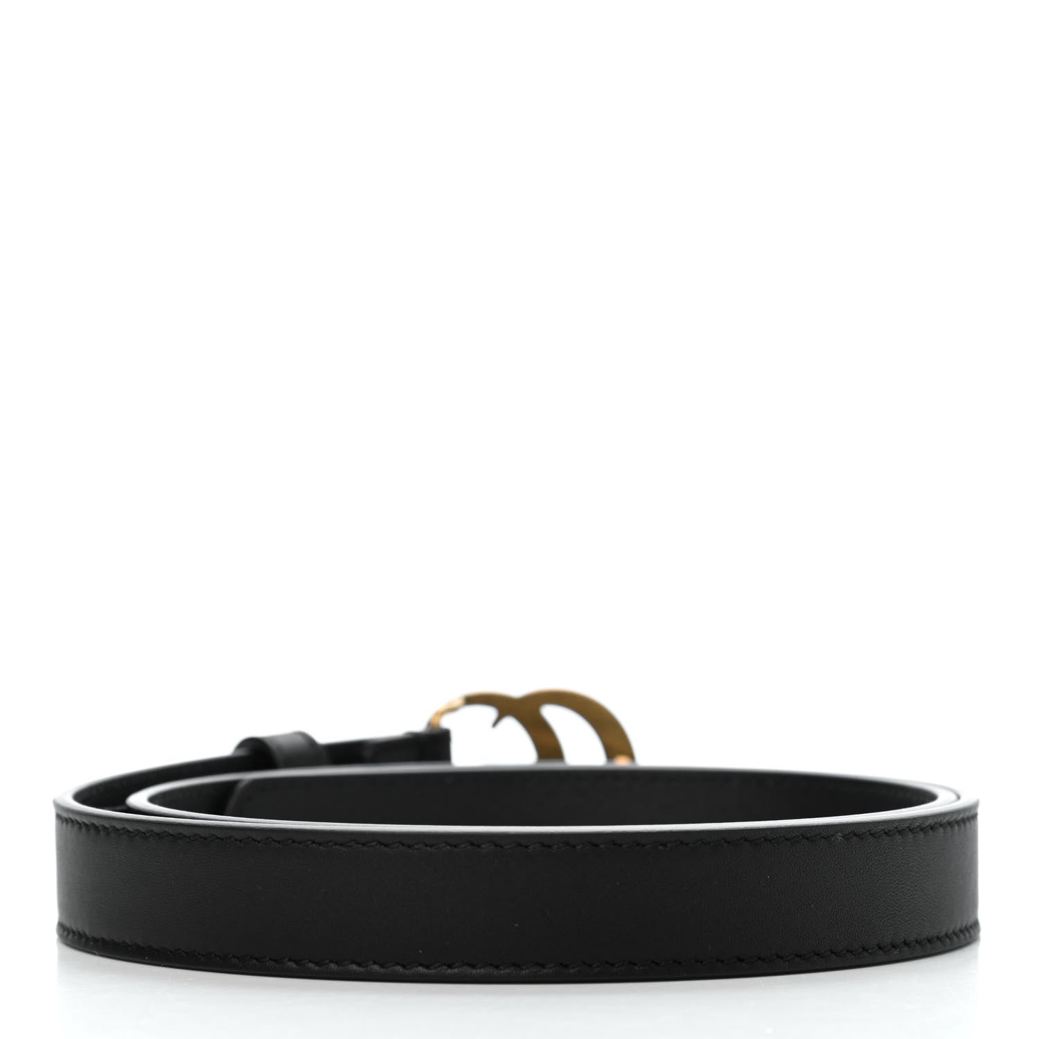 Gucci Calfskin Double G 20mm Belt 70 28 Black 2 of 6