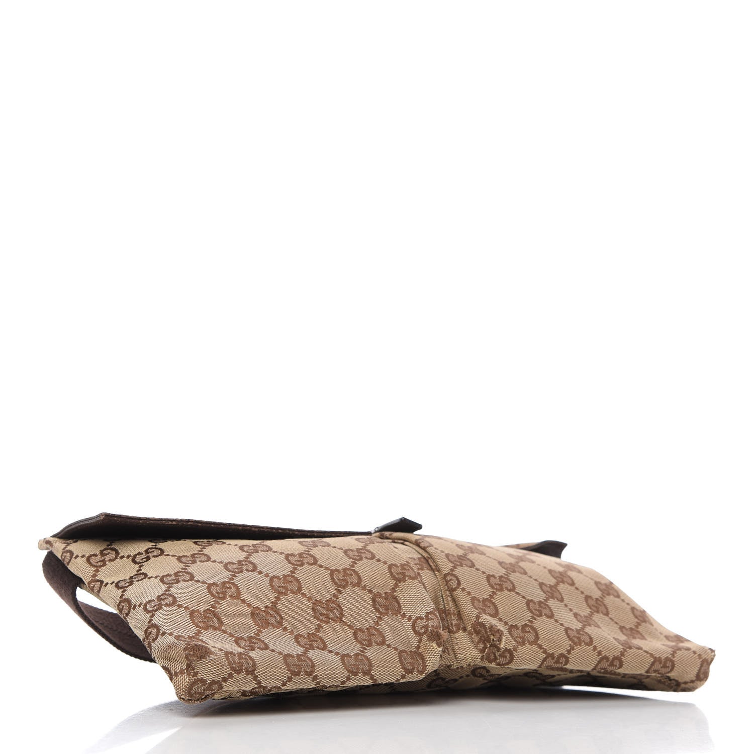 Gucci GG Monogram Double Pocket Belt Bag Dark Brown 4 of 10