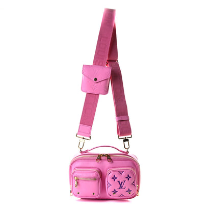 Louis Vuitton Calfskin Embossed Monogram Vuittamins Utility Crossbody Rose Violet 1 of 11