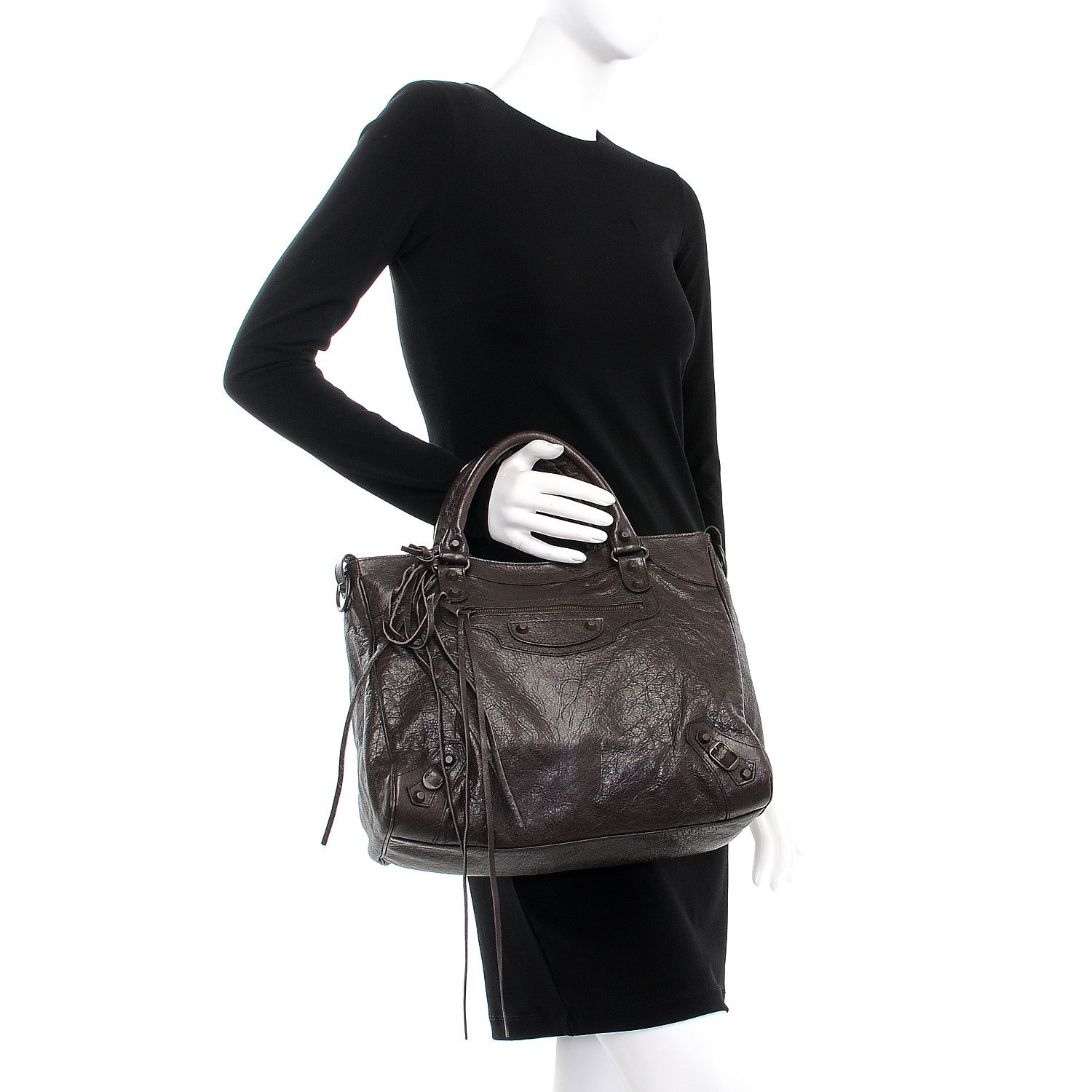 Balenciaga Agneau Classic Hardware Velo Charbon 3 of 12