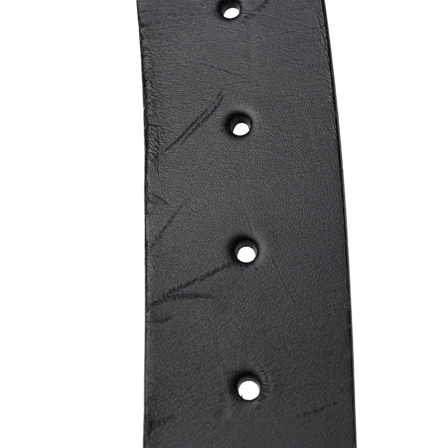 Selleria Calfskin Mens Interlocking G 37mm Belt 105 42 Black
