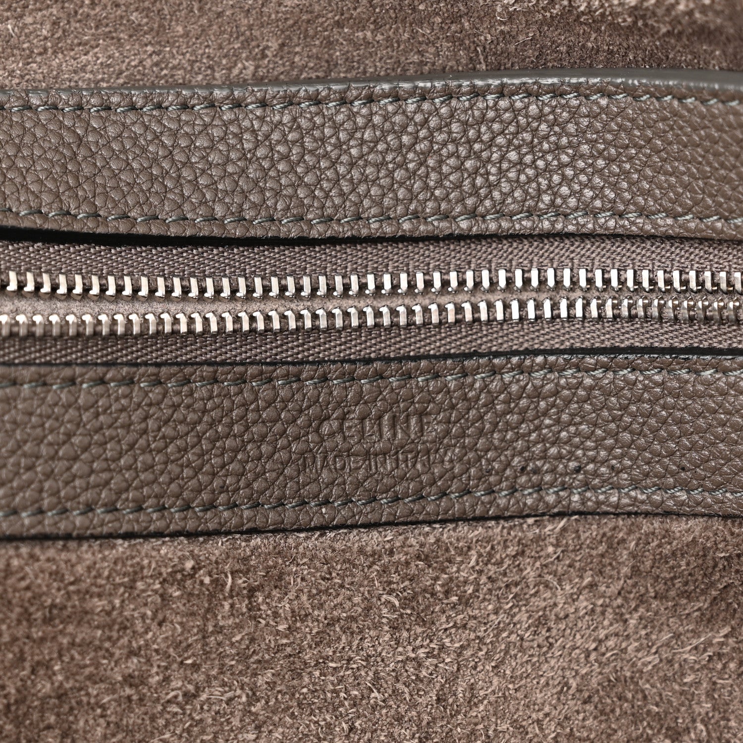 Celine Soft Grained Calfskin Small Belt Cabas Phantom Taupe 6 of 13