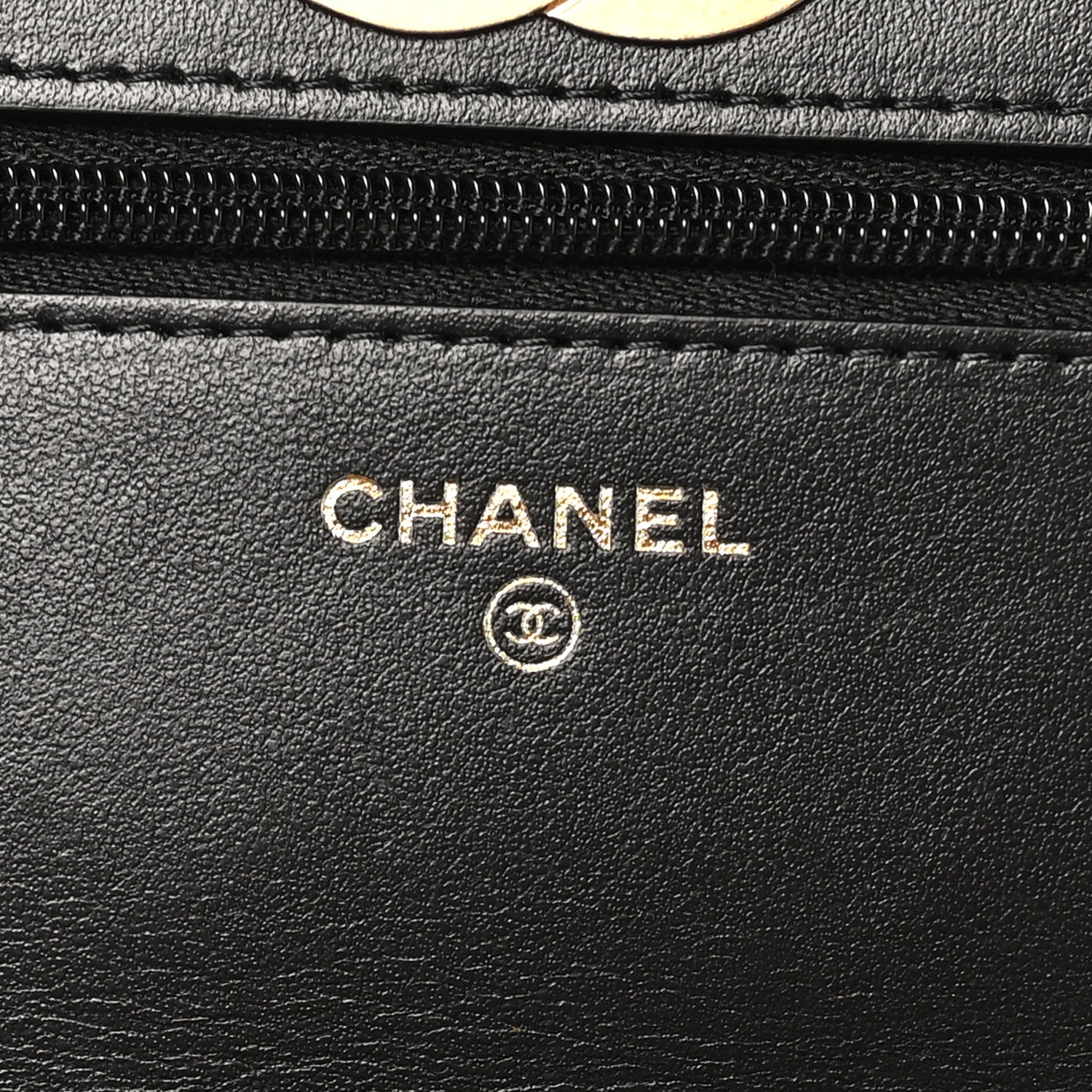 Chanel Caviar Quilted Camellia Wallet On Chain WOC Black 5 of 9