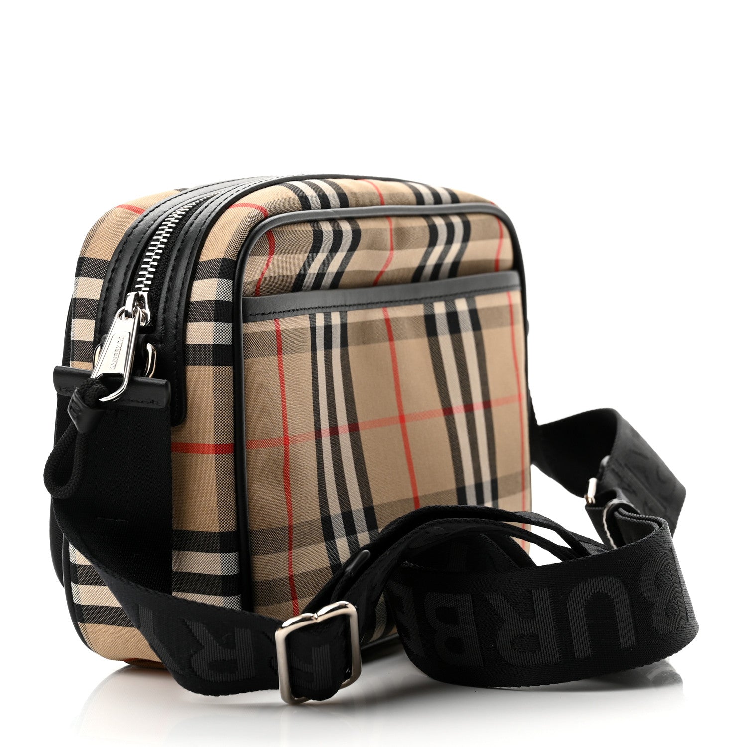 Burberry Vintage Check Calfskin Small Camera Bag Archive Beige 3 of 10