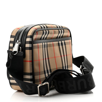Burberry Vintage Check Calfskin Small Camera Bag Archive Beige 3 of 10
