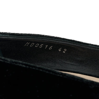 Christian Dior Velvet Crystal Tresor 100 Pumps 42 Black 8 of 12