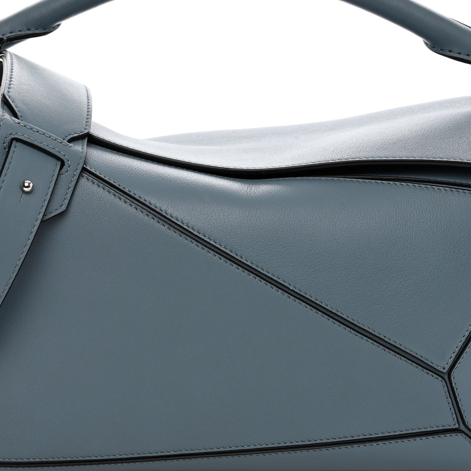 Loewe Calfskin Medium Puzzle Bag Stone Blue 7 of 9
