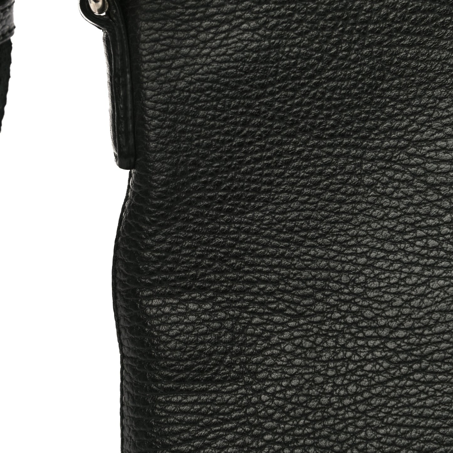 Pebbled Calfskin Clutch Black