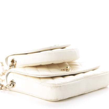 Chanel Lambskin Quilted Side Packs White 6 of 11