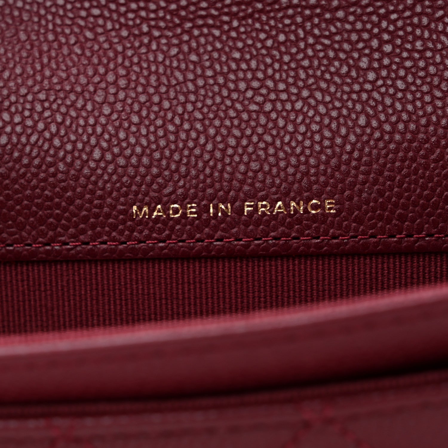 Chanel Caviar Quilted Flap Card Holder Wallet Burgundy 7 of 10
