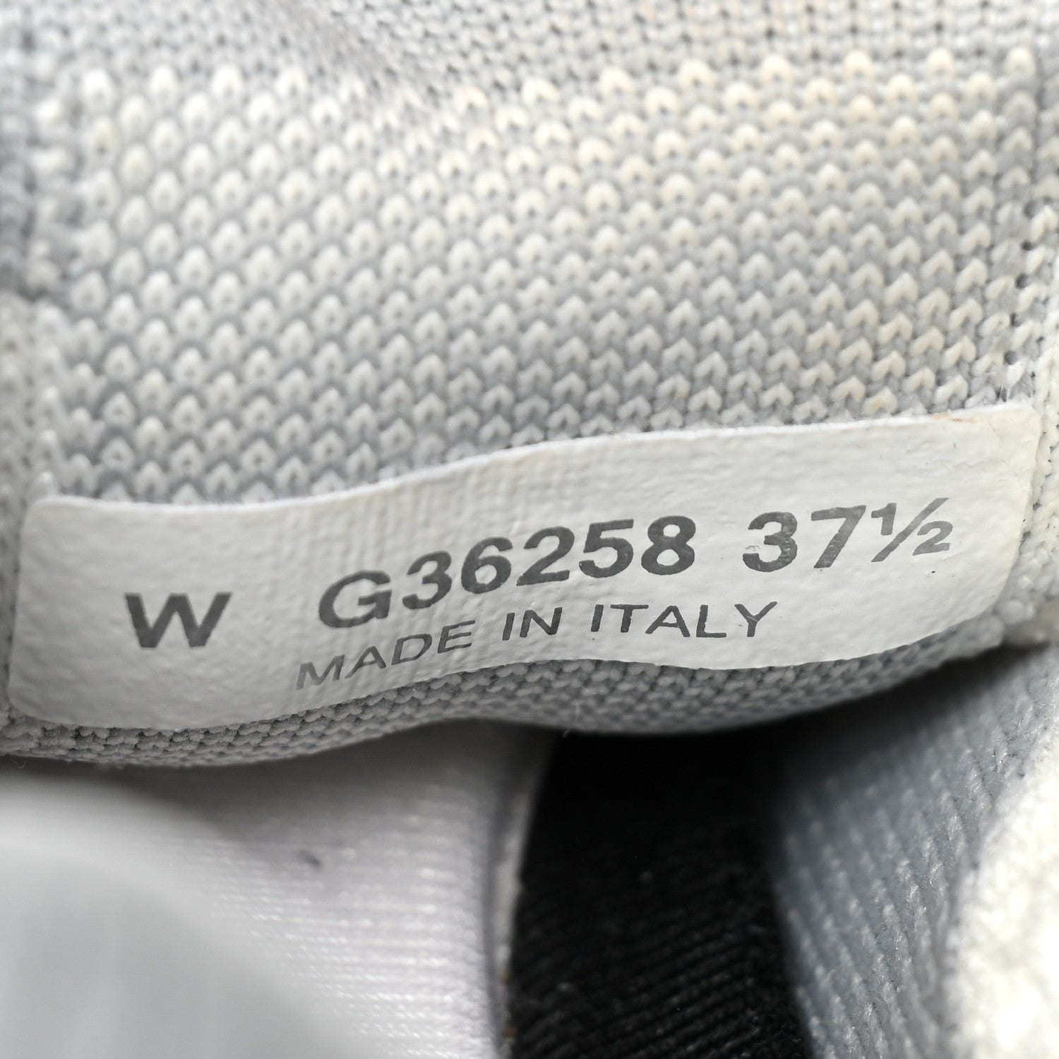 Chanel Fabric Suede Calfskin Stretch CC Sneakers 37.5 White Grey 8 of 12