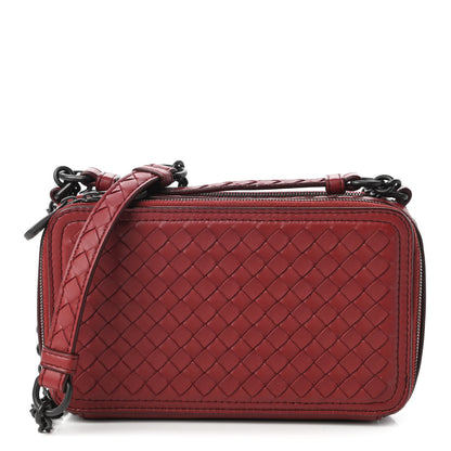 Bottega Veneta Nappa Intrecciato Camera Bag Red 1 of 10
