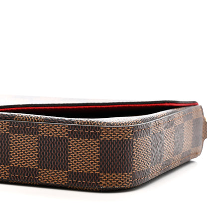 Louis Vuitton Damier Ebene Pochette Felicie Chain Wallet 11 of 12