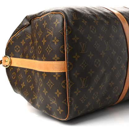 Louis Vuitton Monogram Keepall Bandouliere 55 9 of 10