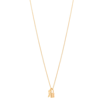 Louis Vuitton 18K Yellow Gold Lockit Key Pendant Necklace 1 of 5