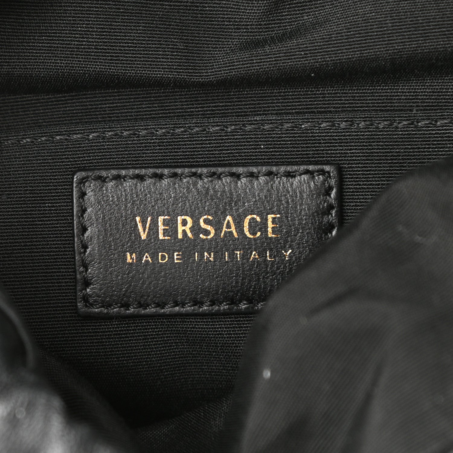 Versace Nappa Quilted Medusa Bucket Bag Black 5 of 7