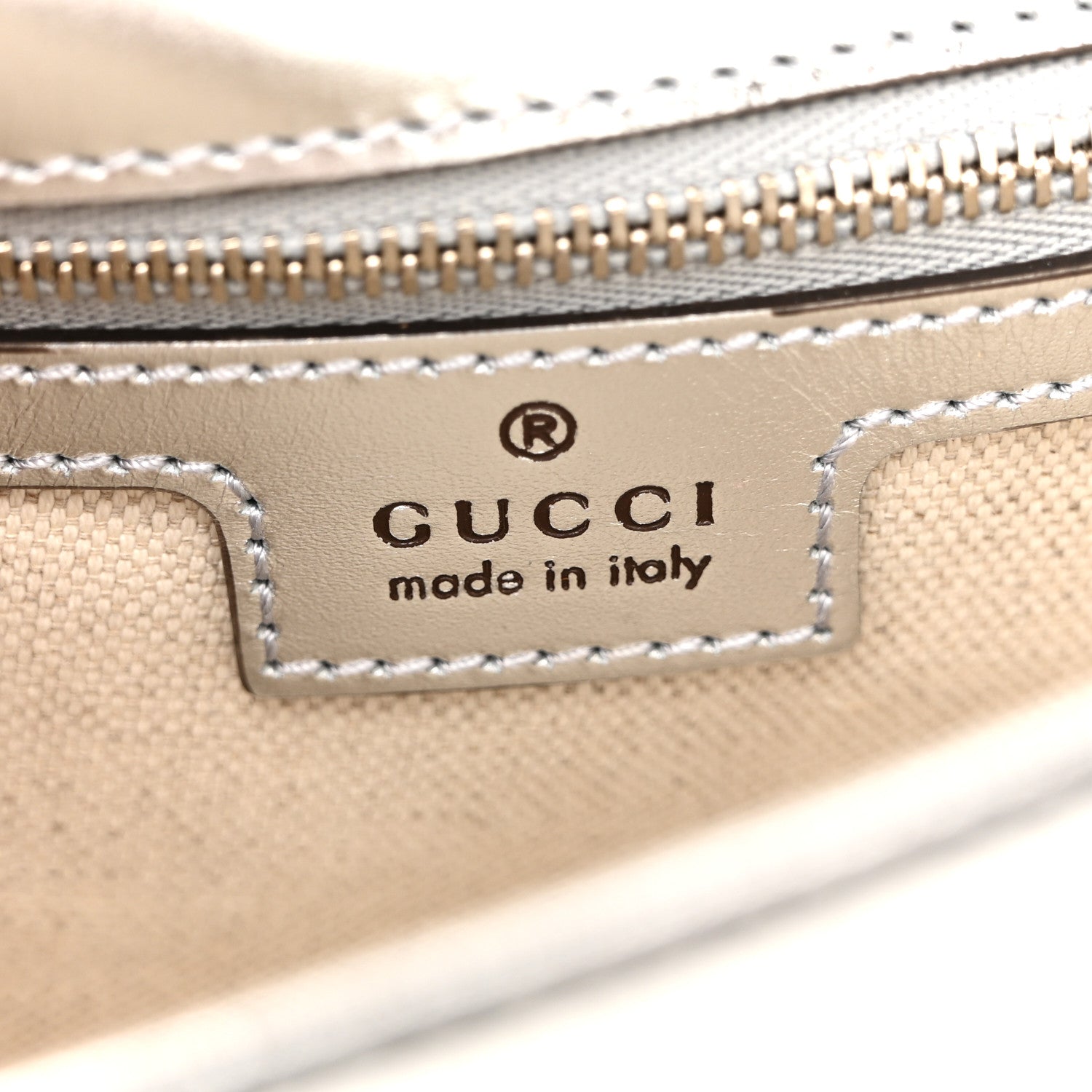 Gucci Metallic Demetra Small Horsebit 1955 Asymmetric Shoulder Bag Silver 6 of 12
