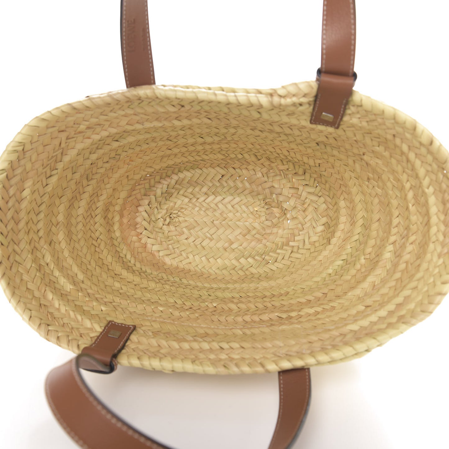Raffia Basket Tote Bag Natural Tan