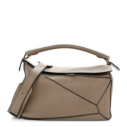 Loewe Grained Calfskin Medium Puzzle Bag Sand 1 of 12