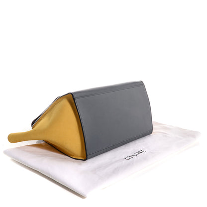 Celine Smooth Calfskin Suede Medium Tri-Color Trapeze Yellow 4 of 9