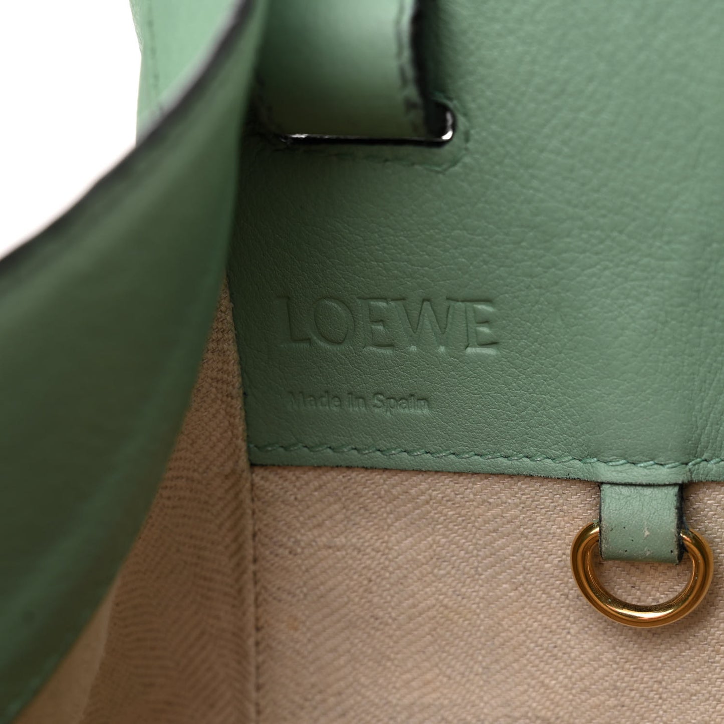 Calfskin Small Hammock Shoulder Bag Light Green