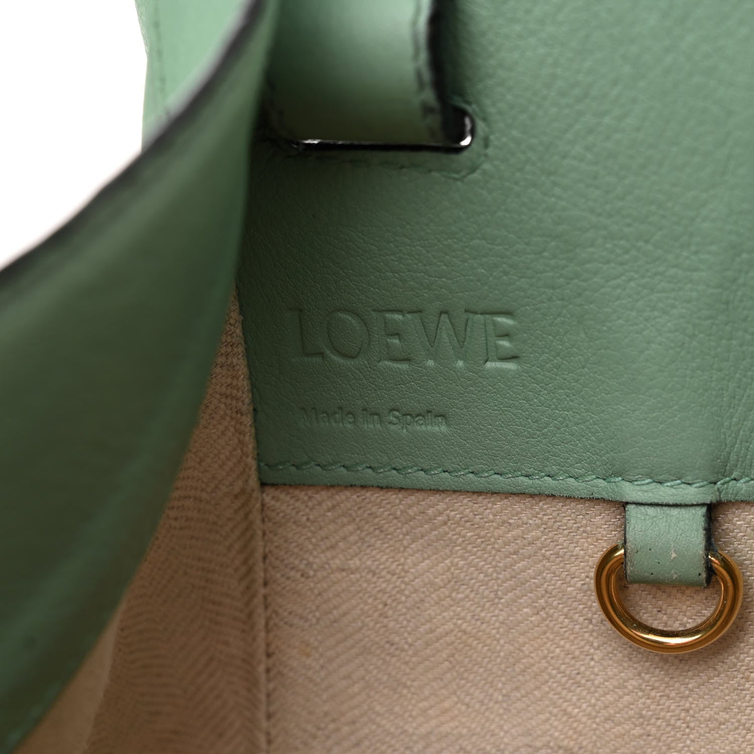 Loewe Calfskin Small Hammock Shoulder Bag Light Green 6 of 19