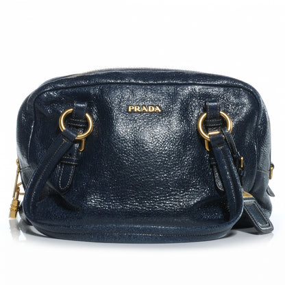 Prada Cervo Lux Shoulder Bag Baltico 1 of 8