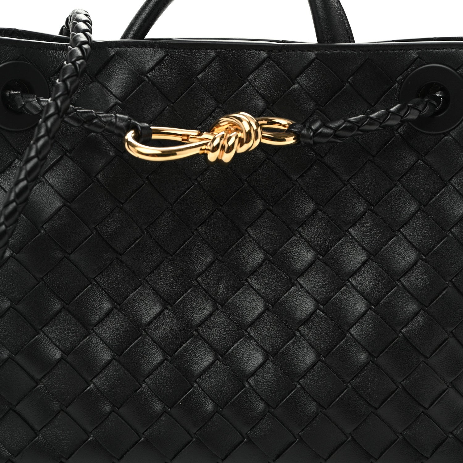 Bottega Veneta Nappa Intrecciato Small Andiamo Shoulder Bag Black 7 of 9