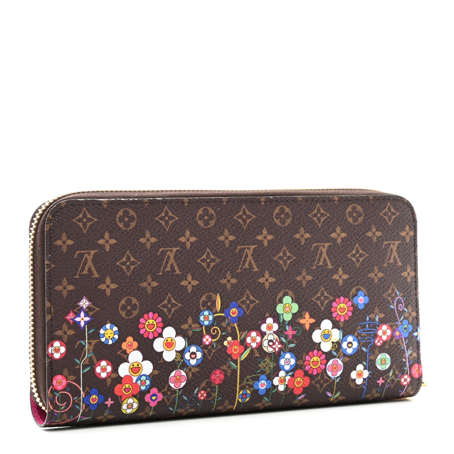 LV X TM Monogram Flowers Zippy Wallet