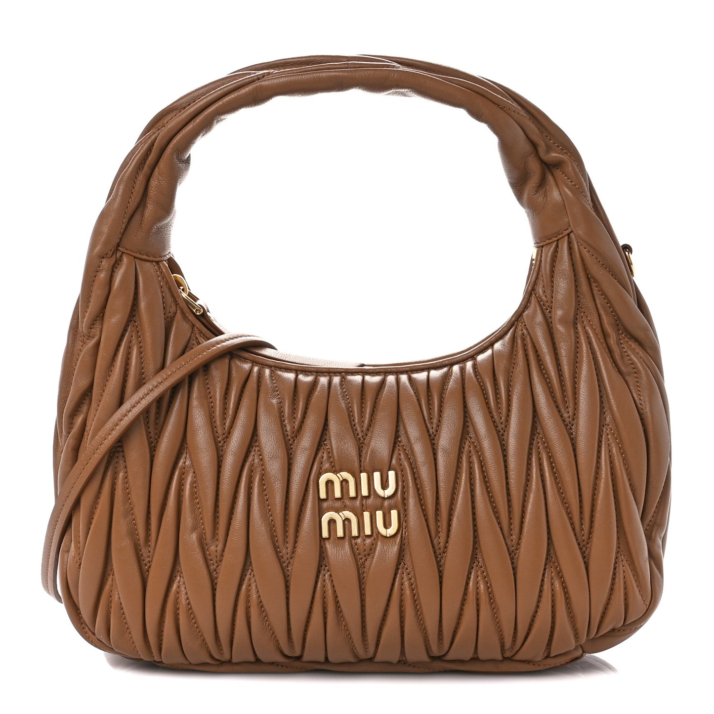 Nappa Matelasse Regular Wander Hobo Caramel