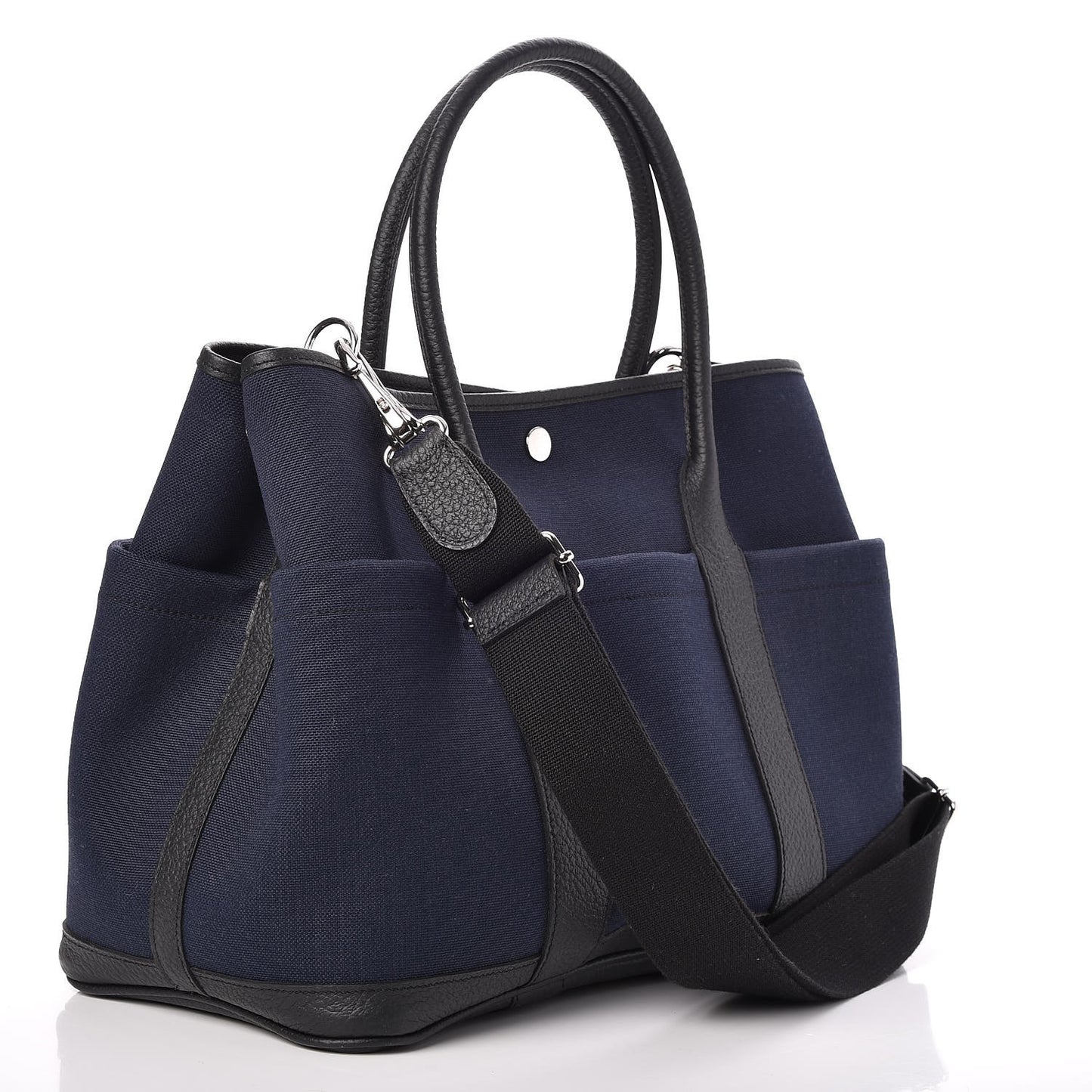 Toile Militaire Vache Country Garden Party Pockets 36 MM Tote Bleu Marine