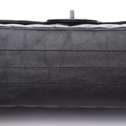 Chanel Aged Calfskin Chevron Quilted 2.55 Reissue Mini Flap So Black 10 of 11