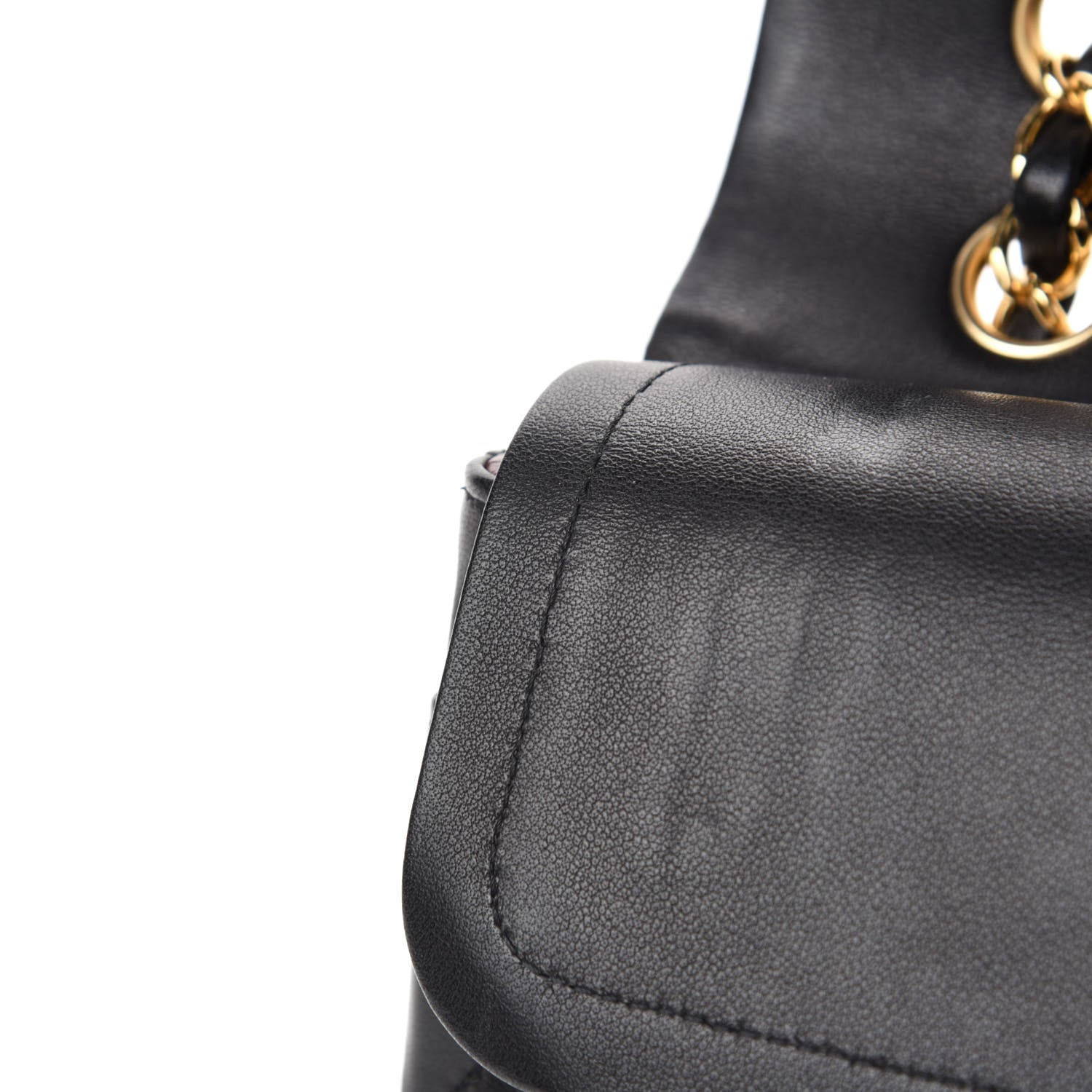 Chanel Lambskin Quilted Medium Double Flap Black 9 of 13