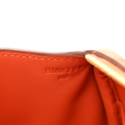 Hermes Taurillon Clemence Mini Lindy 20 Orange 8 of 10