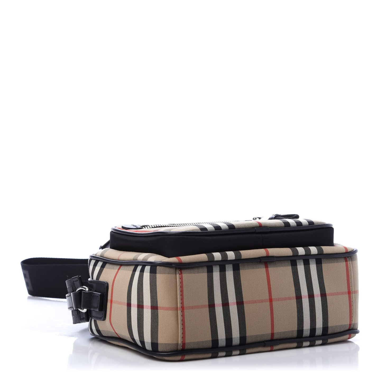 Vintage Check Calfskin Small Camera Bag Archive Beige