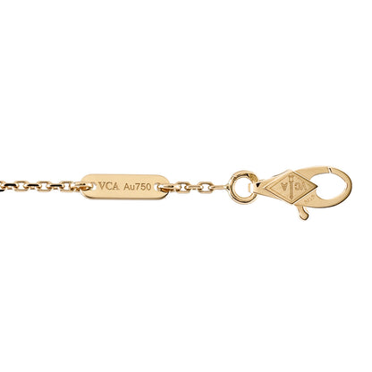 Van Cleef & Arpels 18K Yellow Gold Mother of Pearl Sweet Alhambra Bracelet 3 of 4
