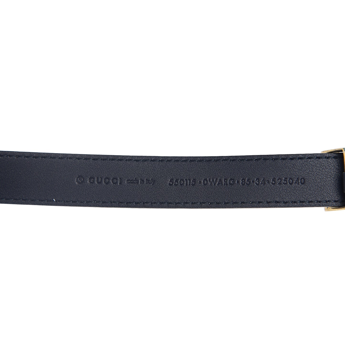 Calfskin 20mm Torchon Double G Sylvie Belt 85 34 Off White Blue Red